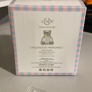 Lenox Silver Baby Bear Bank